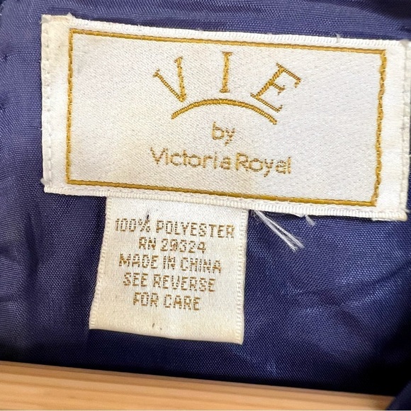 VIE by Victoria Royal 90s Vintage Beaded sequins Crop Top Blouse Victorian M - Picture 5 of 9